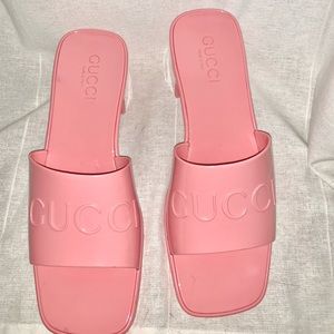 Gucci Rubber Heels (size 39 fit like 8.5